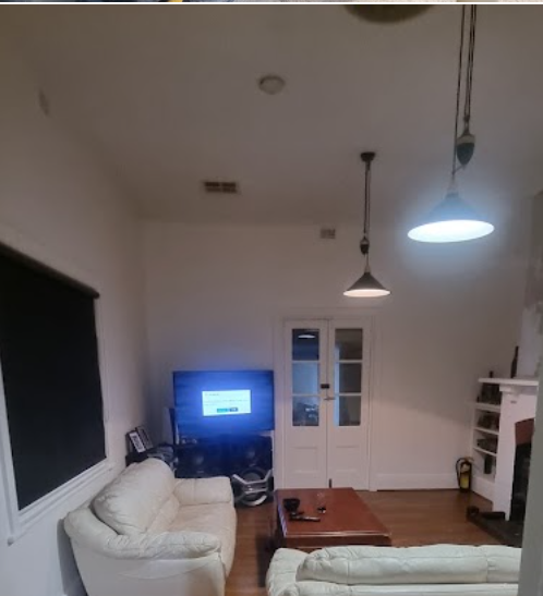 Living room before its makeover